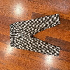 Zara Kids Checkered Leggings - Black and White